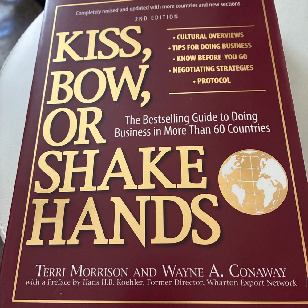 Kiss, Bow, or Shake Hands by Terri Morrison &Wayne Conaway, excellent condition